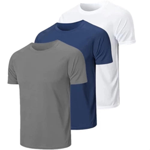 Kit 3 Camisetas Masculinas Dry Fit Proteção UV