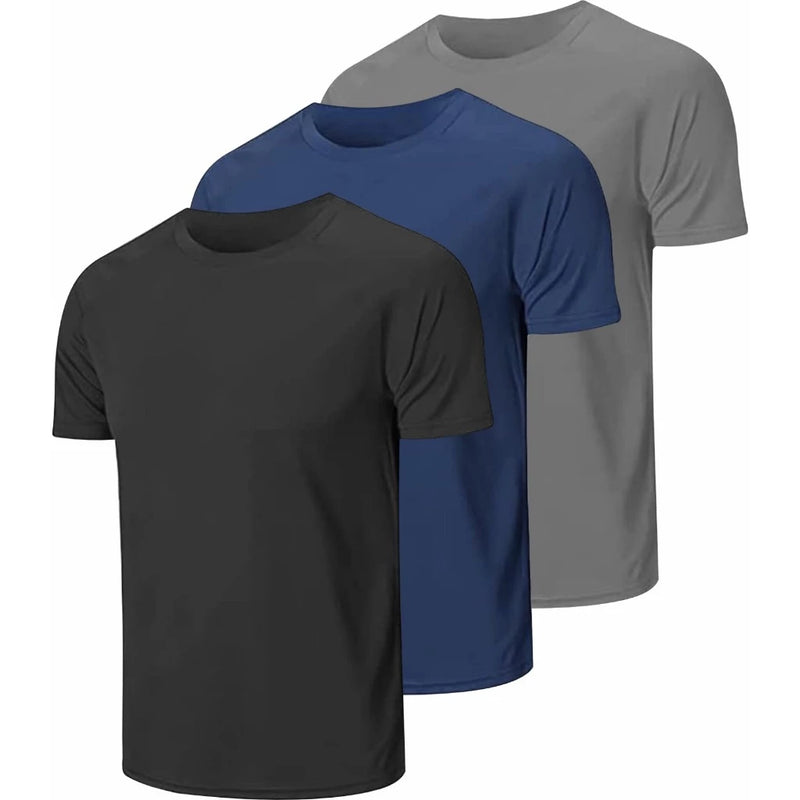 Kit 3 Camisetas Masculinas Dry Fit Proteção UV