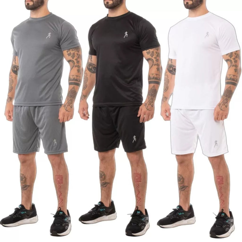 Kit 6 Camisetas Masculinas  + 6 Bermudas