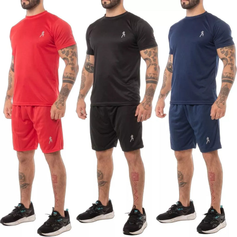 Kit 6 Camisetas Masculinas  + 6 Bermudas