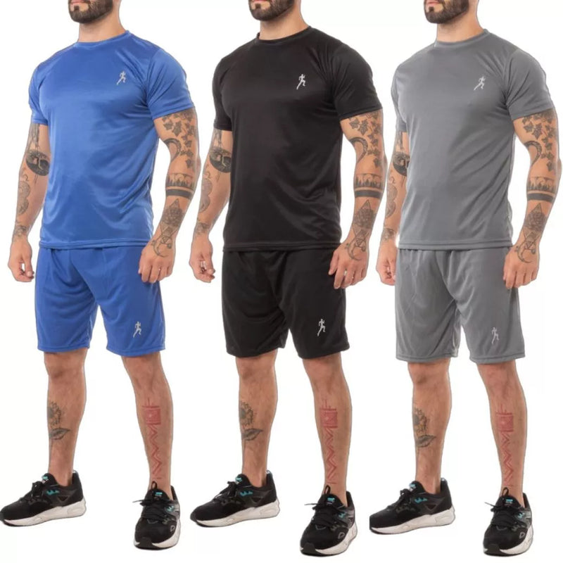 Kit 6 Camisetas Masculinas  + 6 Bermudas