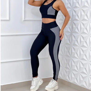 Conjunto Calça Legging Cintura Alta + Top com Bojo