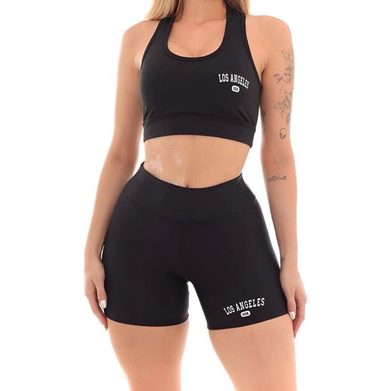 Kit 3 Conjuntos Top e Shorts Feminino Los Angeles